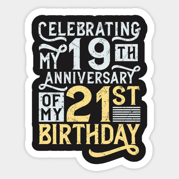 40th Birthday Shirt - 40 Years Old Sticker by redbarron